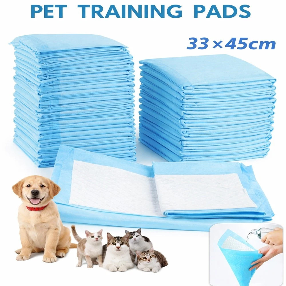 100 Large Puppy Training Trainer Train Pads Toilet Pee Wee Poo Dog Pet Cat Mats