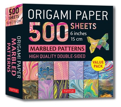 Origami Paper 500 sheets Marbled Patterns 6'' (15 cm): Tuttle Paper:... 