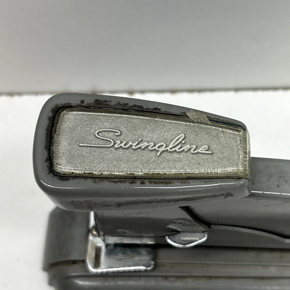 Vtg Retro Modern Industrial Deco Swingline Stapler No. 4 Speed Stapler - Image 2 of 4