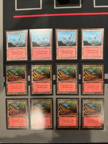 Mountain X 12 Mtg Collectors International Edition A C Magic The Gathering Lp