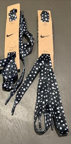 New Converse & Nike Black White Yellow Purple Blue 54 45 39 36 27 Inch Shoelaces - Picture 13 of 99