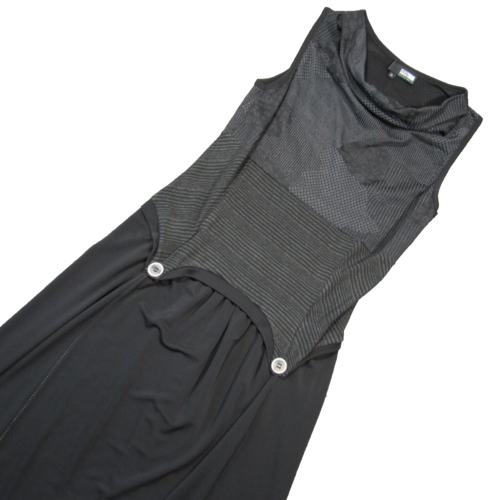 2026 Deux Mille Vingt Six Dress Womens 2 Black Sleeveless Button Detail Gothic