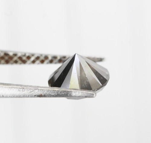 1.05 CT 6.30 MM Natural Loose Grey Salt and Pepper Round Brilliant cut Diamond - Picture 8 of 10