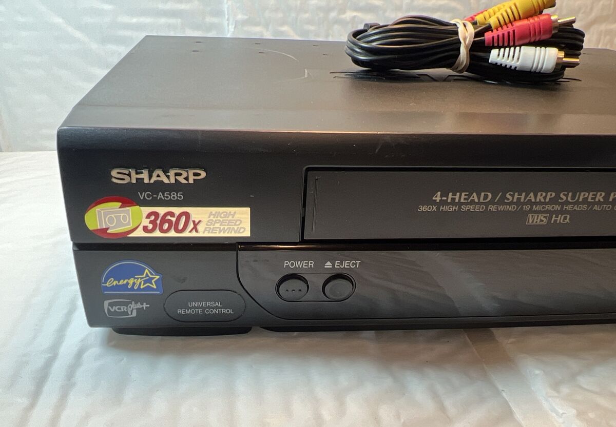 Sharp Super Picture VC-A585U 4-Head VCR VHS Player Recorder Sharp Super Picture VC-A585U 4-Head VCR VHS Player Recorder