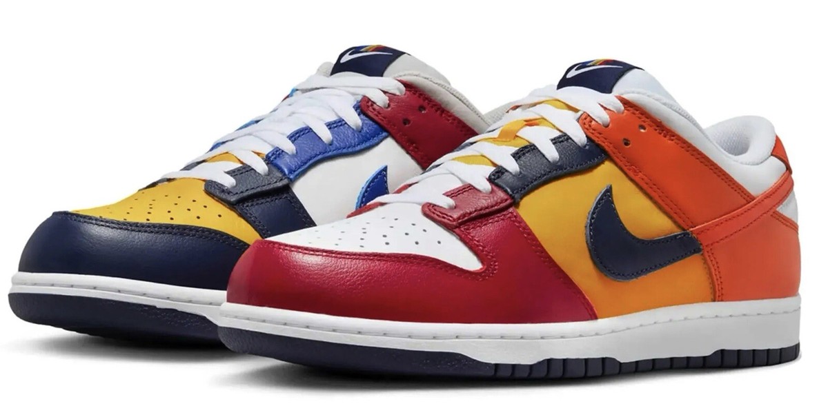Dunk Low Midnight Navy And Varsity Red Size 11 Nike Dunk Low Team Red