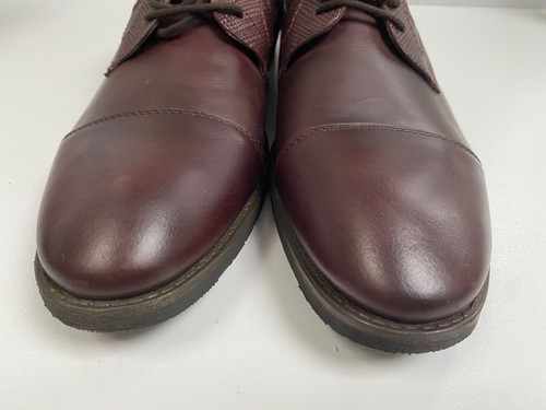 Scarpe HUSH PUPPIES in pelle marrone UK 10 da uomo eleganti stringate DERBY PUNTA LISCIA - Foto 3 di 10