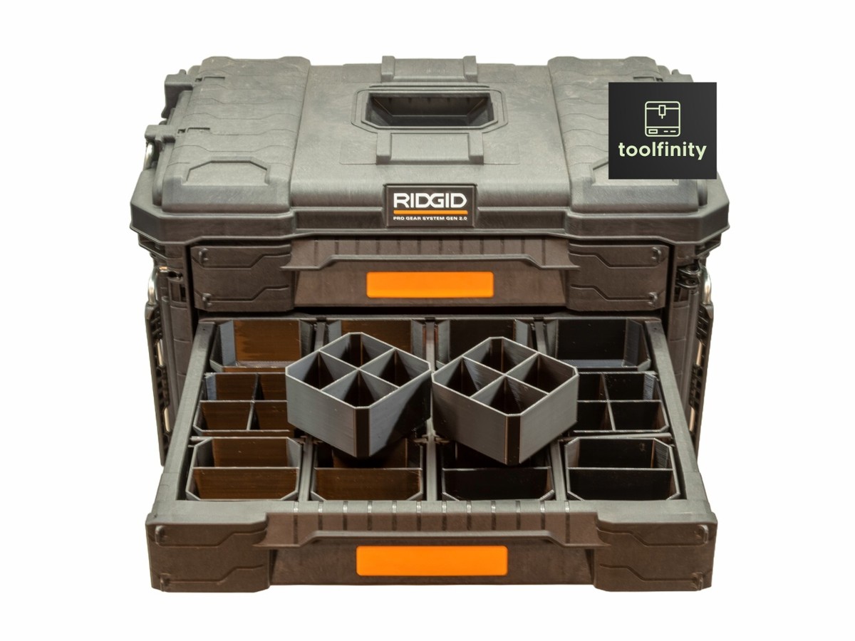 Bin Set for RIDGID 2.0 Pro Gear System 3 Drawer | eBay