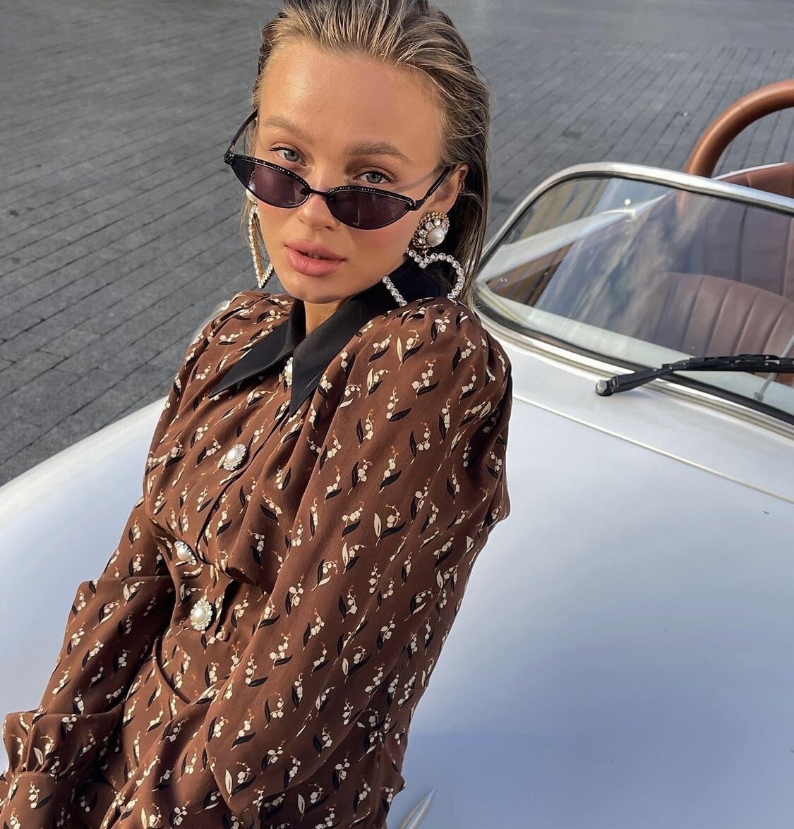 Linda Farrow Magda Butrym Sonnenbrille Schwarz Cateye Sunglasses CAT Eye cc