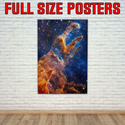 James Webb Teleskop Säulen der Schöpfung Foto - XXL Poster 36''x24''