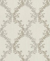 Rasch Textil Tapete Vlies Velluto 074870 Weiß Silber Stylisch Ornament