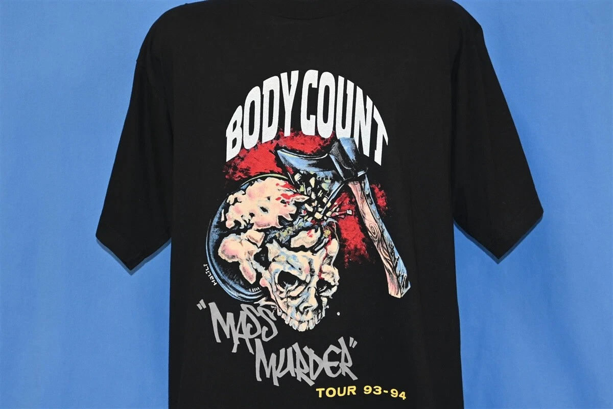 vintage 90s BODY COUNT MASS MURDER TOUR 93-94 ICE-T HEAVY METAL