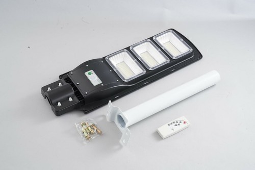 Solar Powered Street Light Motion Sensor w/ Remote Control Wall Mount 8000 lumen - Picture 2 of 7