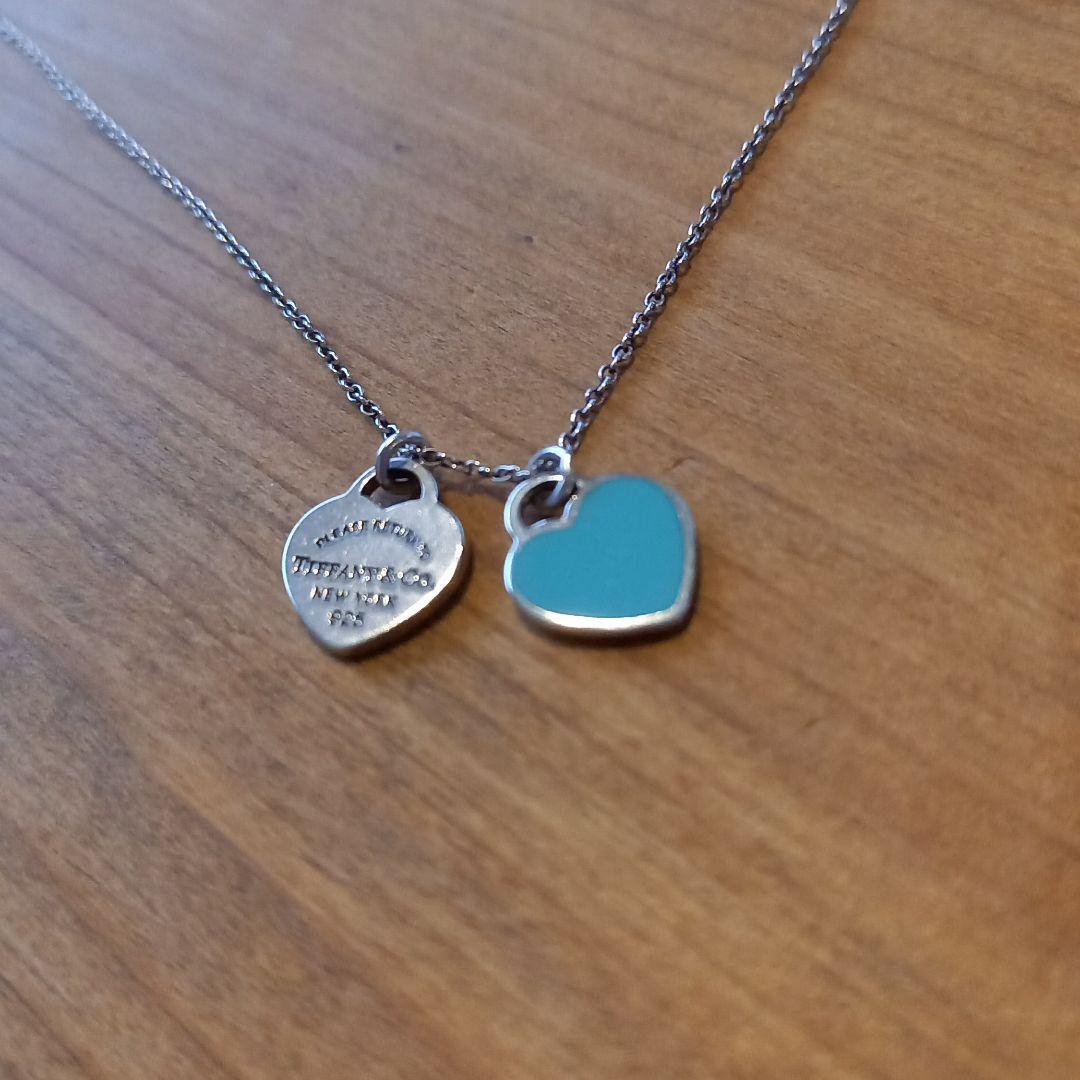 tiffany and co blue heart necklace