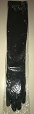 womens NEW NIP long black GLOVES solid 20 inches long HALLOWEEN COSTUME WEAR NIC