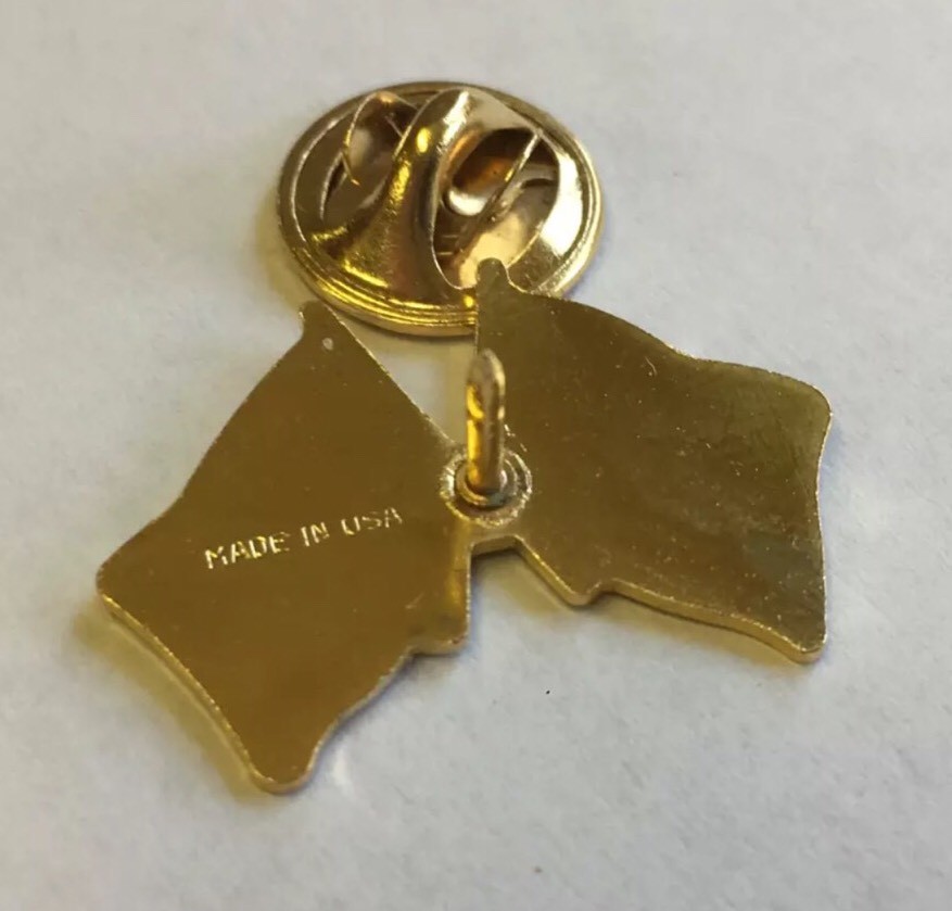 USA & Army Flag Friendship Crossed Flags Lapel Hat Pin (Made In USA - Foto 3