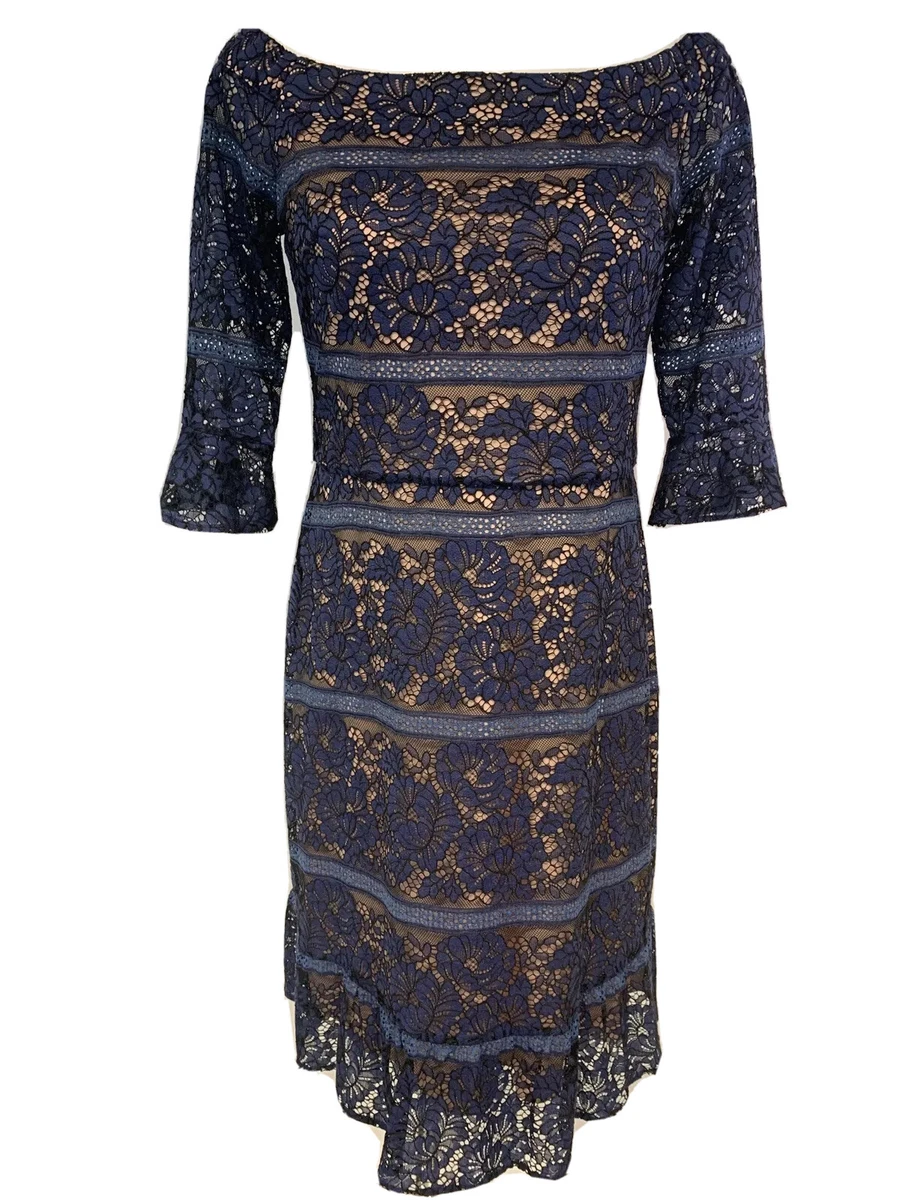 Oasis blue lace dress sales