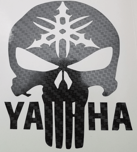 PEGATINA CALCOMANÍA ESTILO YAMAHA CALAVERA - Imagen 8 de 12