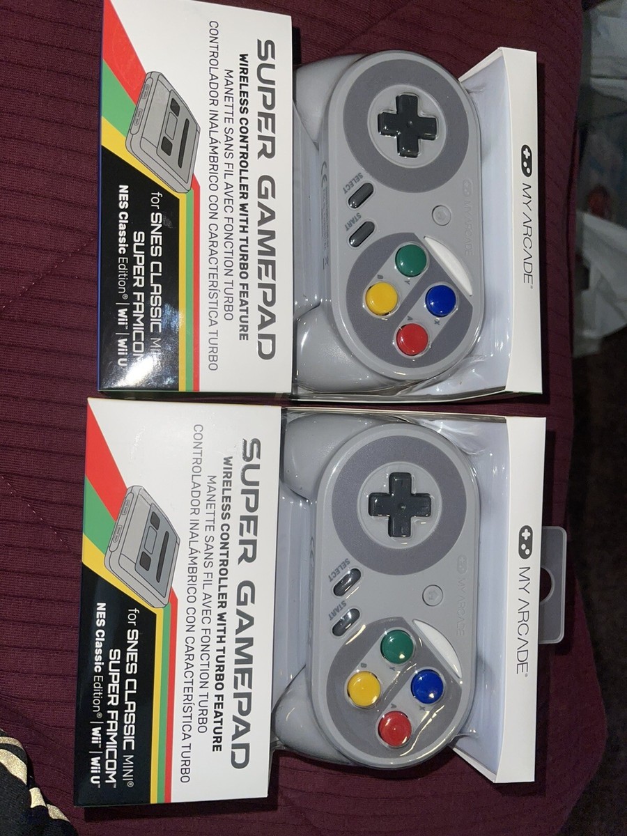 Nintendo SNES Classic Wii U FamiconMy ArcadeSuperGamepadWirelessController  Lot