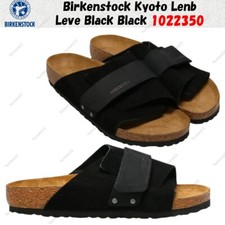 Birkenstock Kyoto Lenb Leve Black Black 1022350 Unisex Size