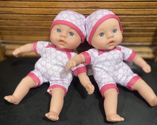 Baby Doll Twins Purple Pink White Flowers My Sweet Love (8”) Mini