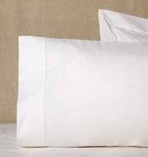 Sferra Analisa White Italian cotton percale pillowcases  set of 2 