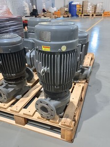 Teco 15Hp Inline Vertical Pump 200 GPM 3" x 3" Flanged Inlet / Outlet