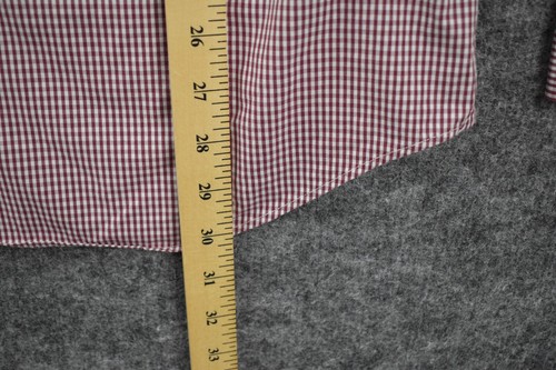 Jack Spade New York Shirt 15 34/35 Red Plaid Cotton Button Up Long Sleeve - Picture 10 of 10