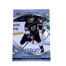 2023-24 Upper Deck MVP Hockey Ice Battles Card #106 Viktor Arvidsson, LA Kings