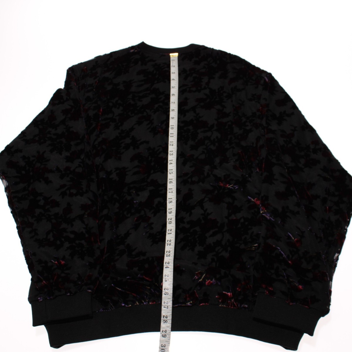 Chemise Fabio Caviglia Rouge/noir Velours Soie – Taille M, Manches Longues, Neuve Sans étiquette, Style Décontracté