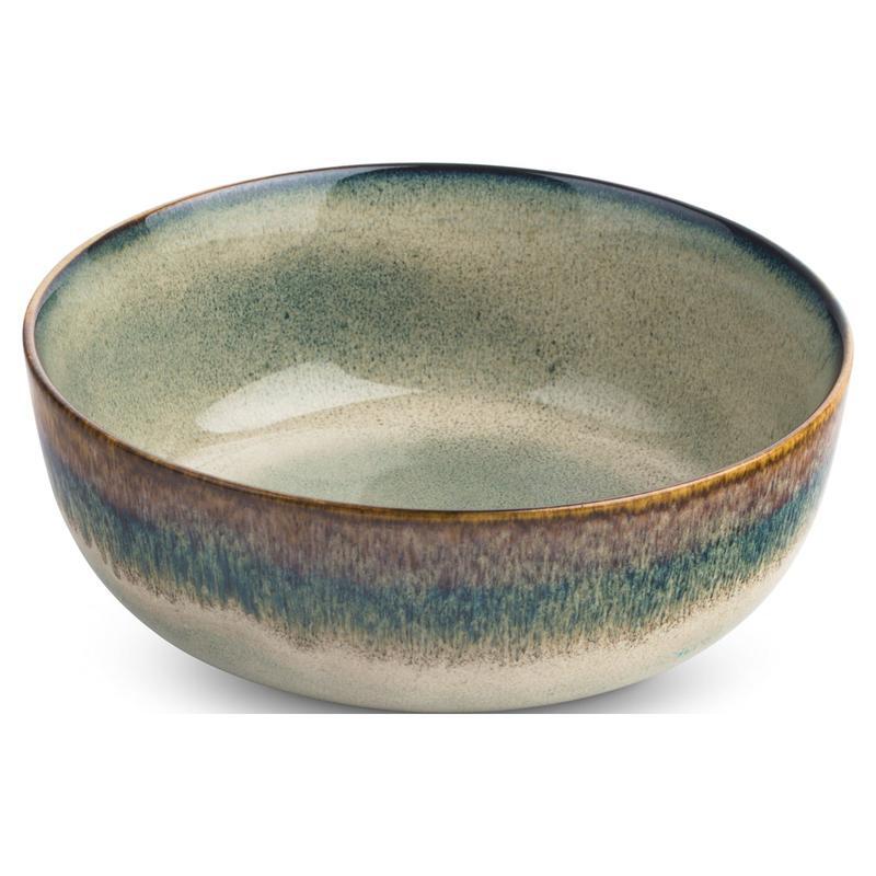 Kayce Collection Ceramic Round Bowl Durable Unique Reactive Glaze