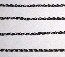 50 feet GUN METAL Black Oval CABLE Chain 2mm x 3mm Shiny Links~ Nickel/Lead Free
