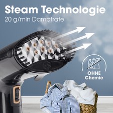 CLEANmaxx Stira Camicie Automatico PRO STEAM Con Funzione Vapore E Display Touch | Stira Camicie E Camicette | Riduce Gli Odori, Disinfetta, Leviga, Asciuga E Rinfresca - Foto 8