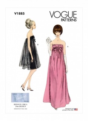 Vogue Schnittmuster 1885 Damen A5 (6-8-10-12-14)