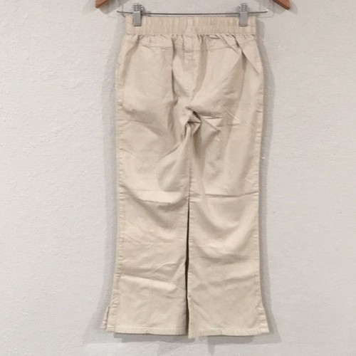 Faded Glory Girls Sz 7 ORGANIC Cream Flared Pants 100% Cotton - Picture 5 of 13