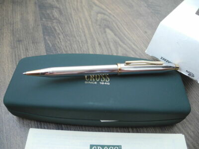 Cross Century II Ballpoint Pen  Medalist  Chrome & Gold New In Box  3302WG Usa