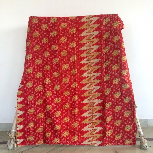 Indian Vintage Blanket Kantha Quilt Bedding Bohemian Coverlet Gudari Lot Throw - Picture 16 of 19
