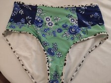 Swimsuit Separates Bottom Green Paisley Print