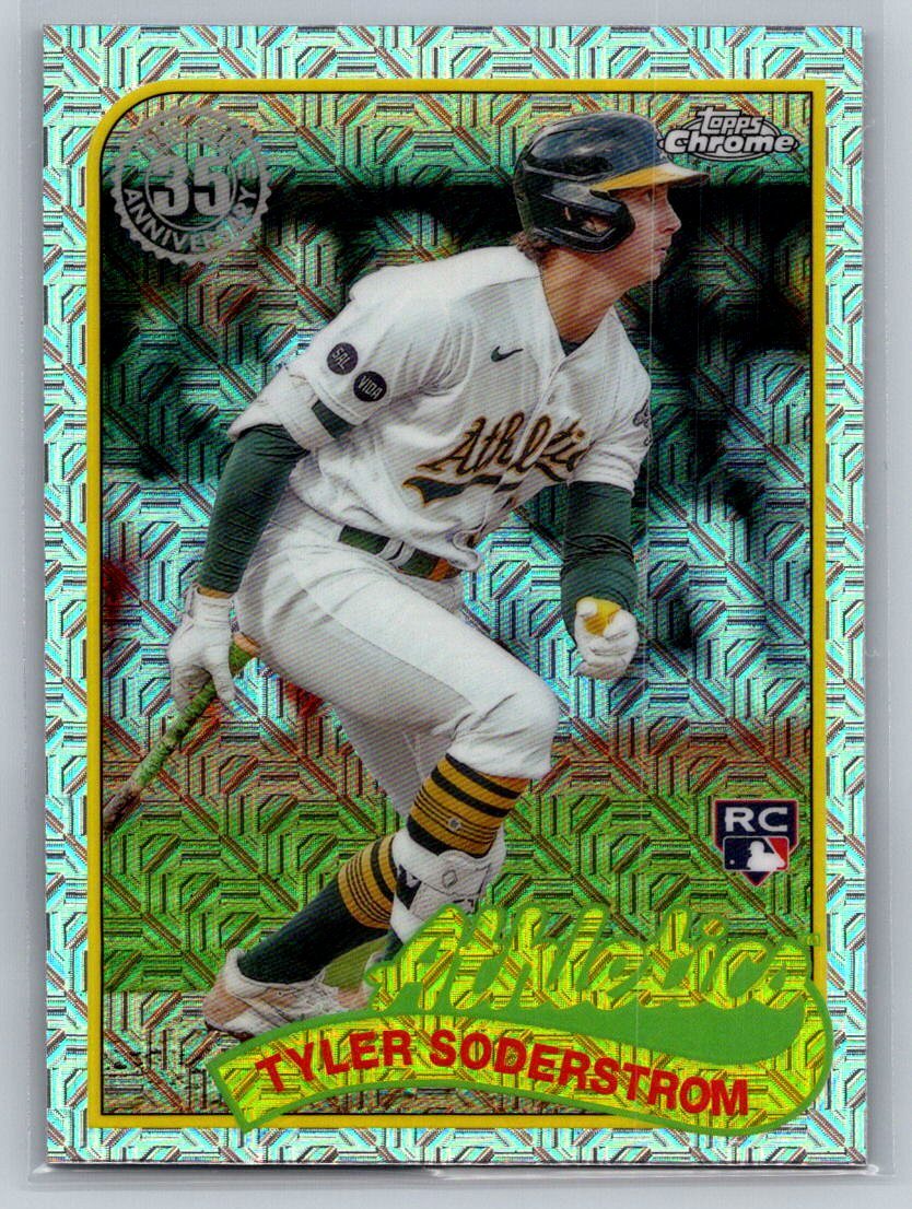 2024 Topps Series 2 Tyler Soderstrom RC #2T89C-15 Silver Pack Chrome Mojo