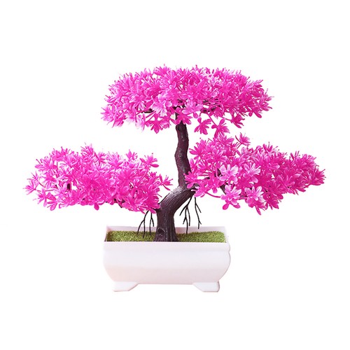Artificial Bbonsai Pine Tree with Pot Fake Green Plants Desk Home Decor 7 Color - Picture 8 of 11