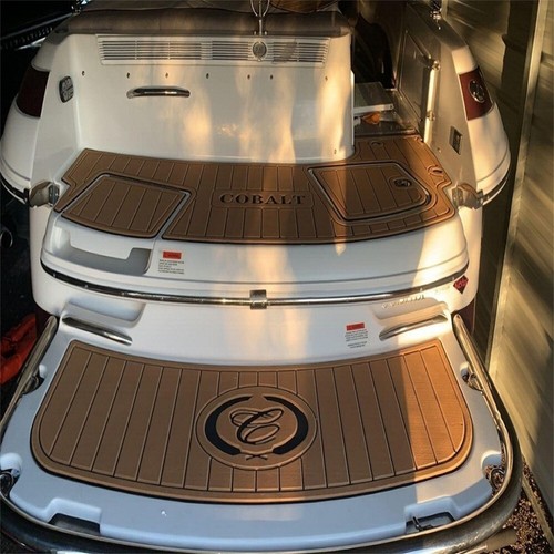 2005 Cobalt 250 BR Swim Platform Step Pad Boat EVA Foam Faux Teak Deck Floor Mat - Picture 5 of 24