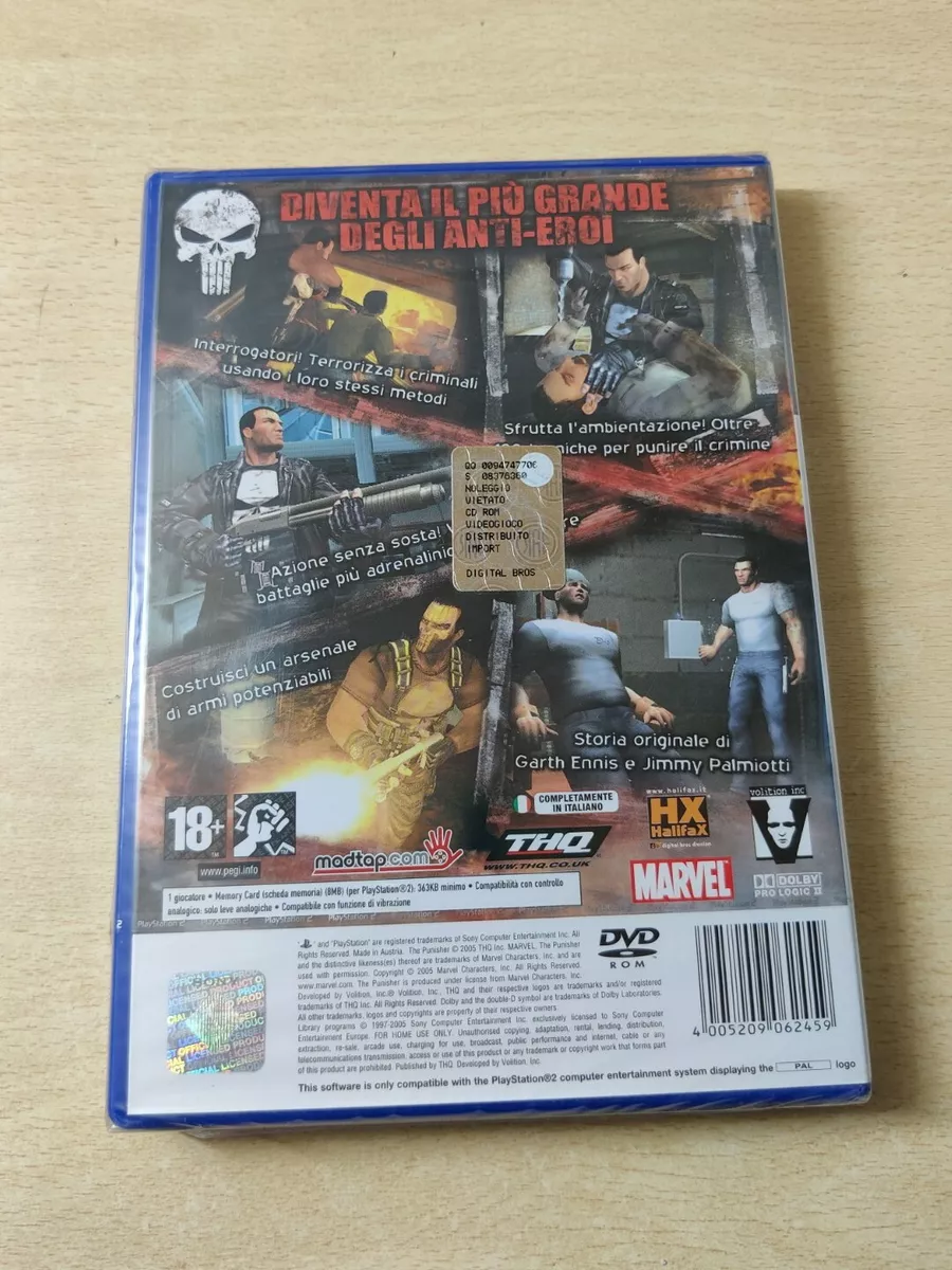 THE PUNISHER PS2 NUOVO SIGILLATO ITALIANO PLAYSTATION 2 RARO PAL