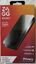 ZAGG InvisibleShield Privacy Glass Screen Protector 6.1 (2023) NIB (S6)
