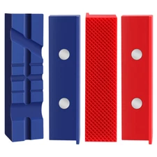 WORKPRO 2-Pair 4-1/2" Vise Jaw Pads Magnetic TPU Vise Jaw Protective Covers new