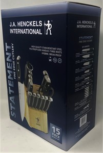J.A. Henckels International 13550-005 Statement Knife Block Set, 15-pc, Light Br | eBay