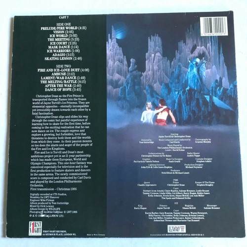 TORVILL and DEAN Fire and Ice Vinyl Album Ice Skating Music London Philharmonic - Picture 2 of 11