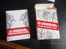 10 of Diagrams 54 Card Playing Card Deck, Complete, Excellent, open box