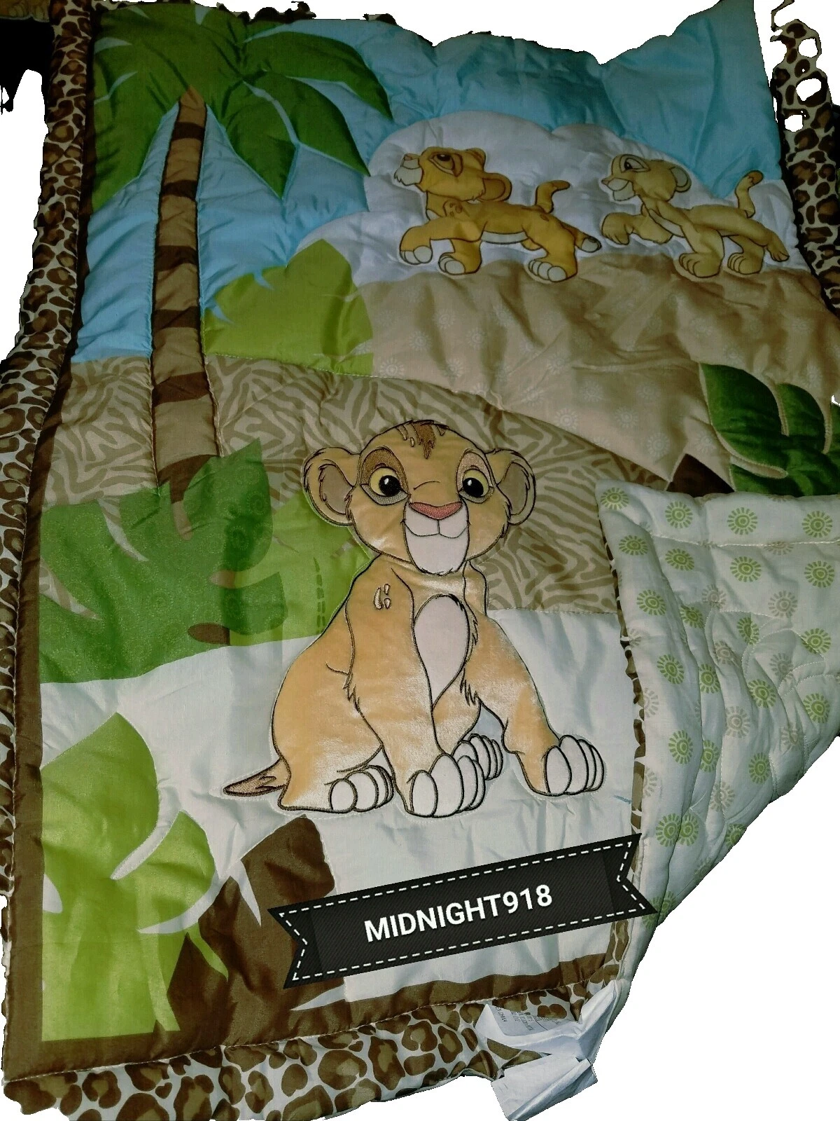 迪士尼丛林男女通用儿童房床上用品套装