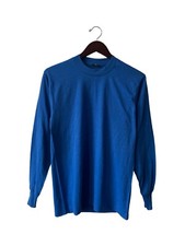 vintage fruit of the loom long sleeve shirt mens size S NWOT 80s NOS made in USA