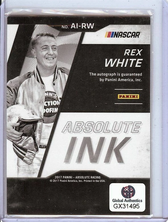Rex White 2017 Panini Absolute Ink Auto Autograph GX31495 #AI-RW 09/10 - Image 2 of 2