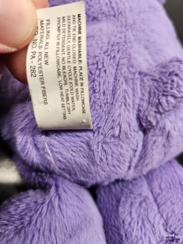 Oso de peluche Care Bears Harmony púrpura oso de peluche 8" flor sonriente de Hasbro - Imagen 8 de 9
